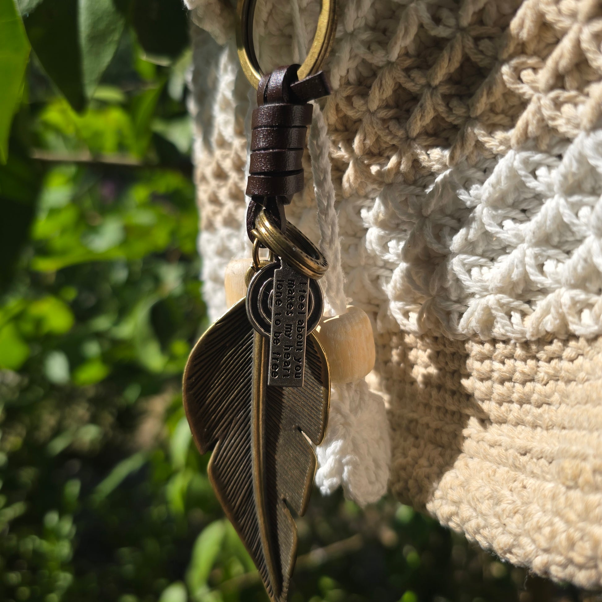 Porte clefs Bijou Plume
