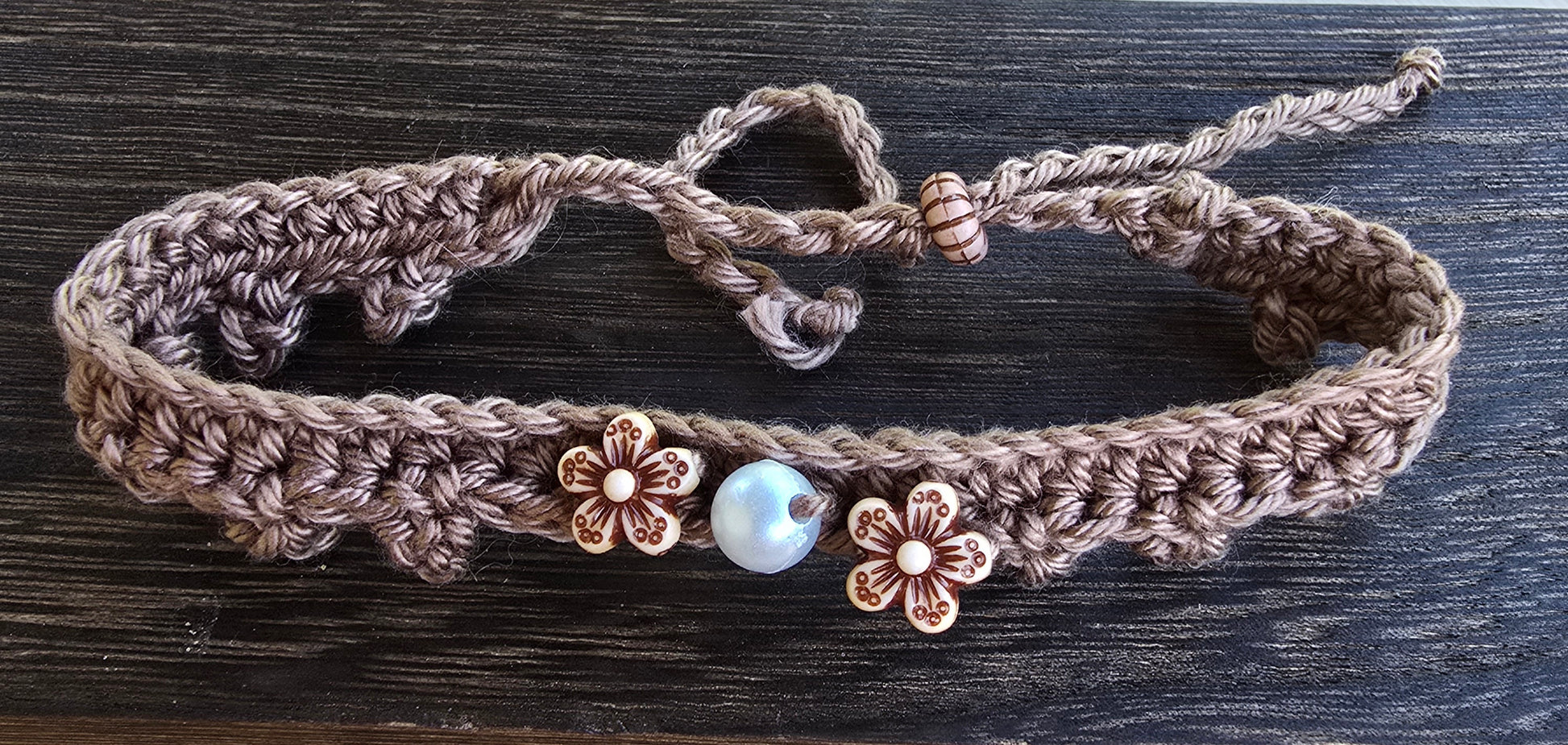 Bracelet de cheville fleur