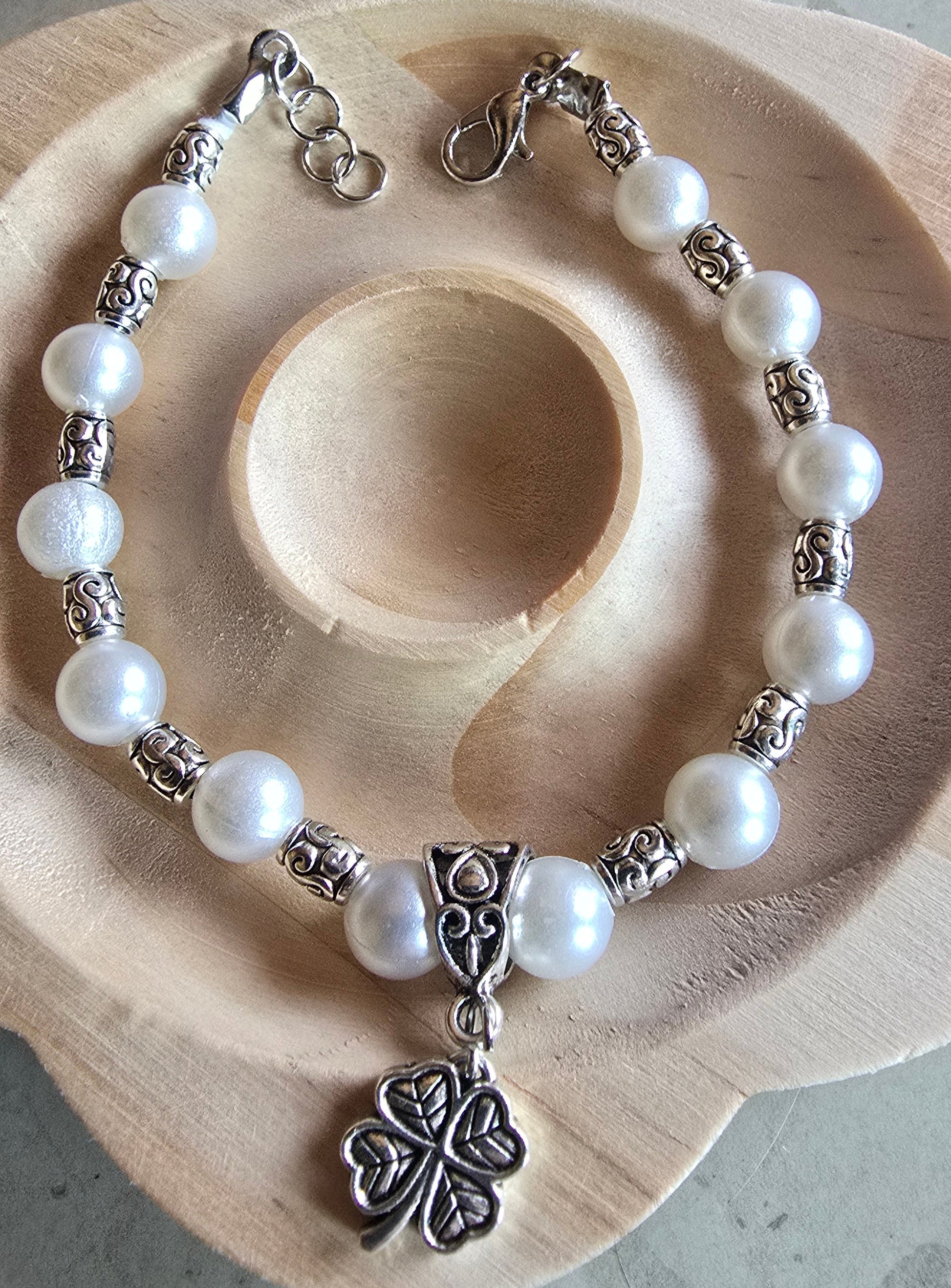 Bracelet Perles trêfle