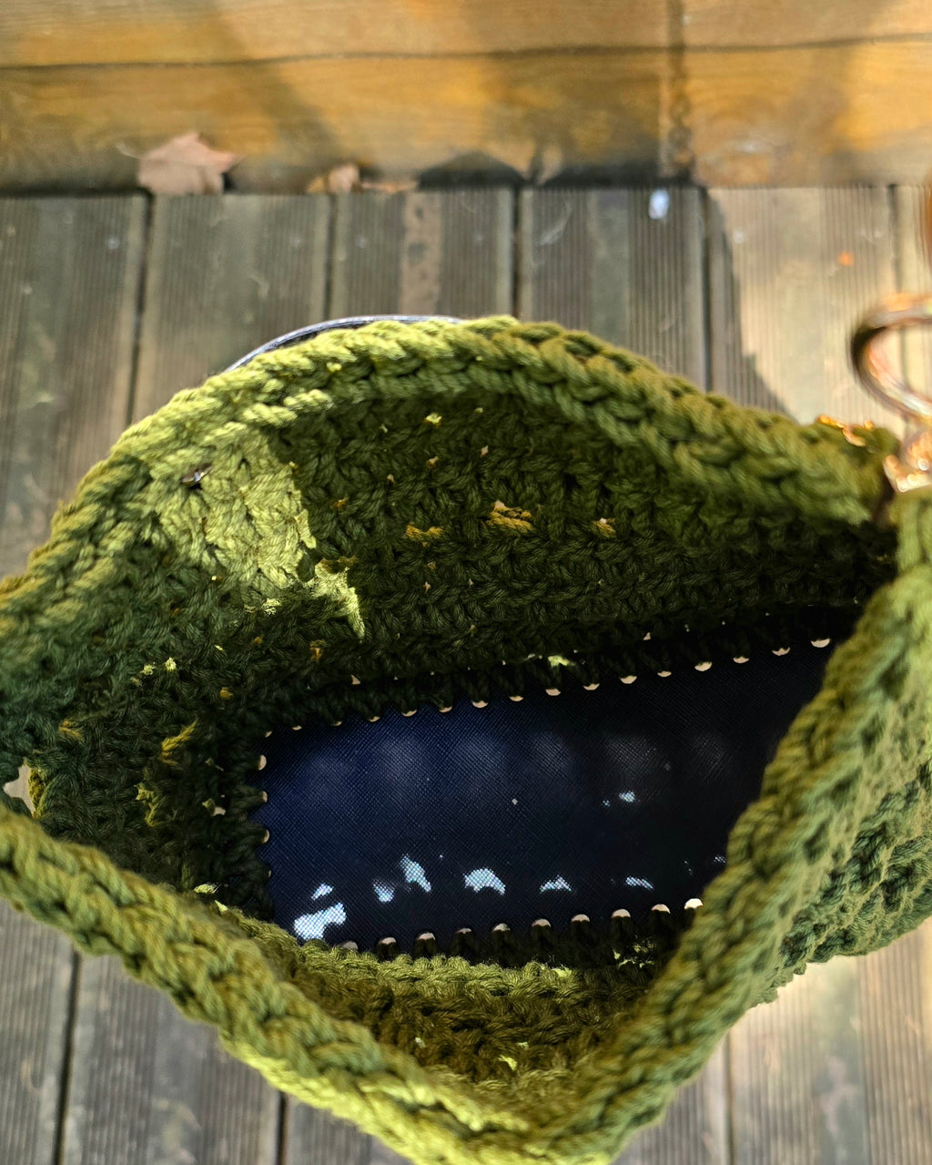 Sac à main Kaki doré