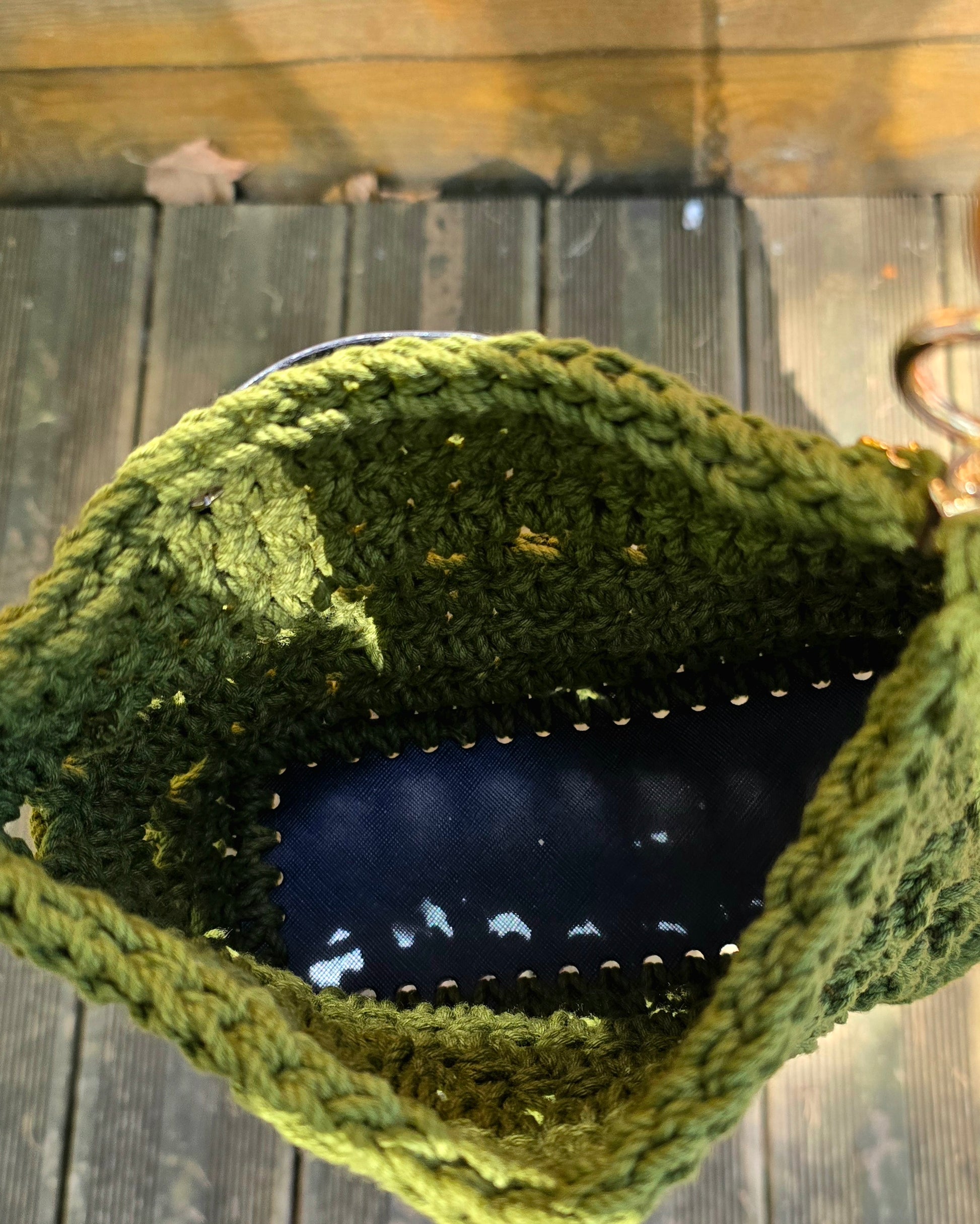 Sac à main Kaki doré