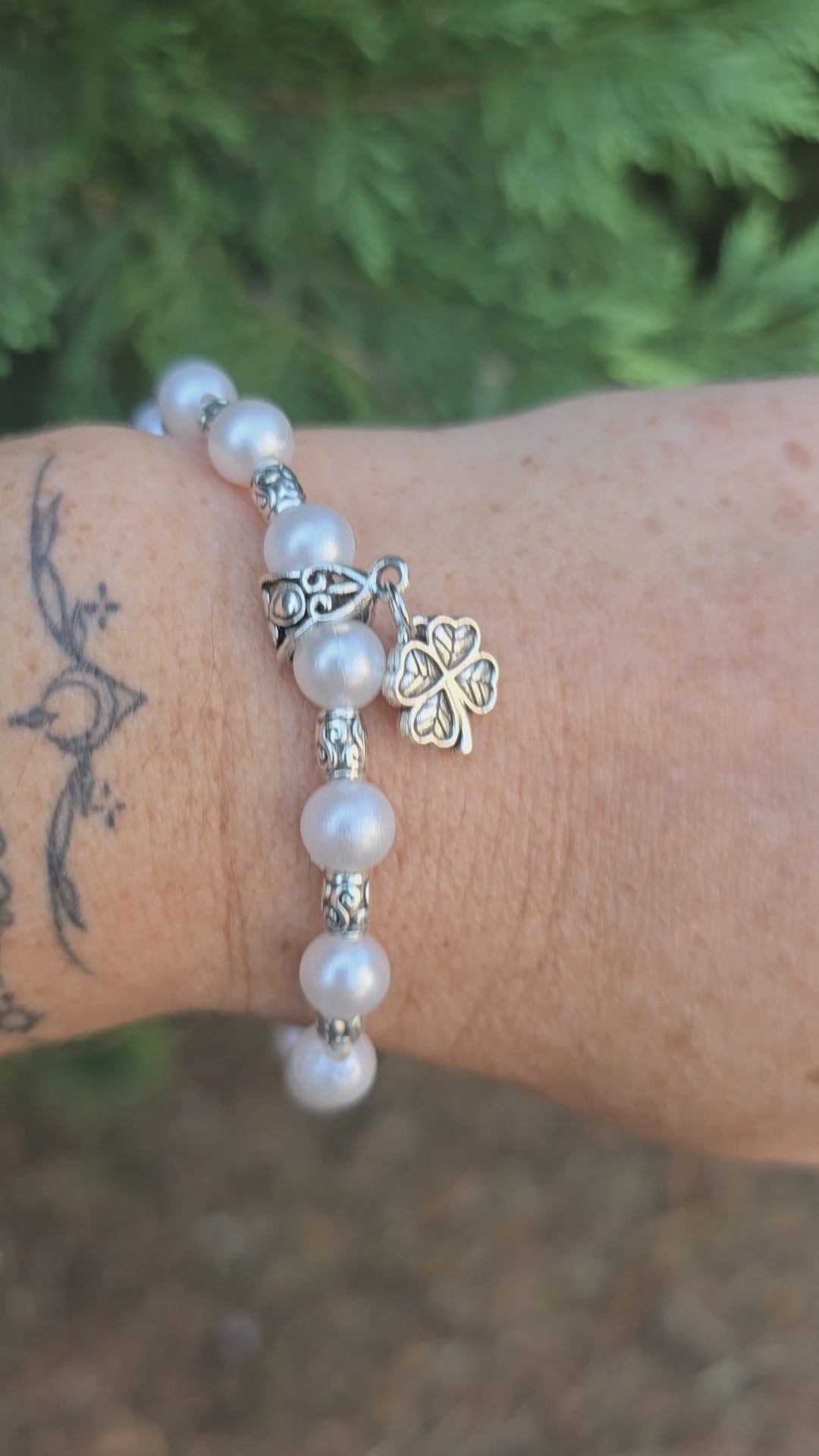 Bracelet Perles trêfle