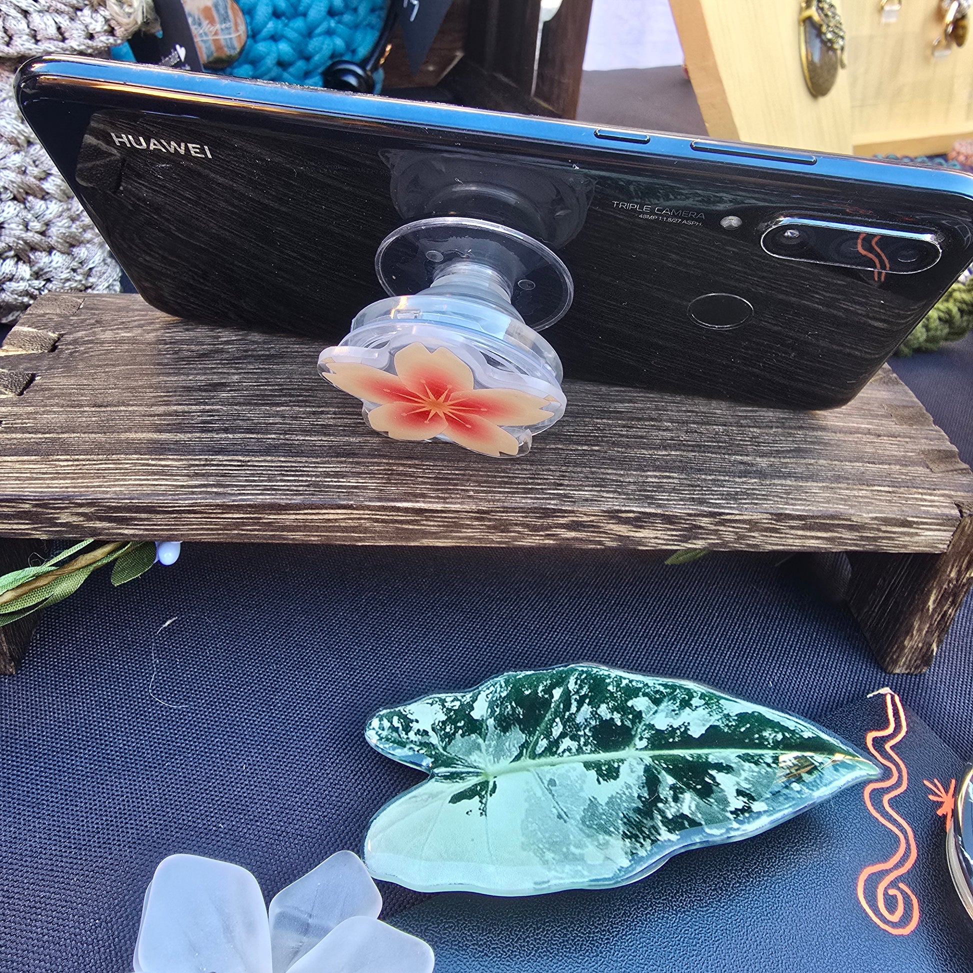 Support de téléphone feuille